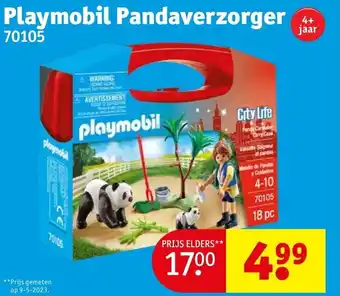 Kruidvat Playmobil Pandaverzorger aanbieding