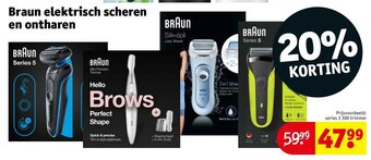 Kruidvat Braun elektrisch scheren en ontharen aanbieding