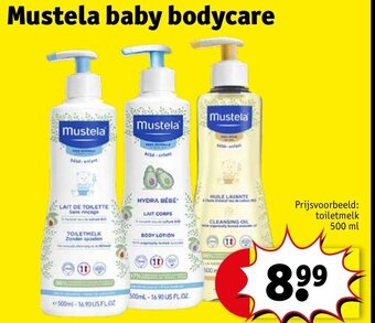 Kruidvat Mustela baby bodycare Prijsvoorbeeld: toiletmelk 500 ml aanbieding