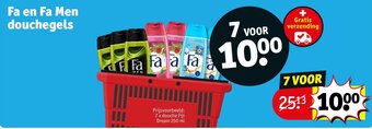 Kruidvat Fa en Fa Men douchegels aanbieding