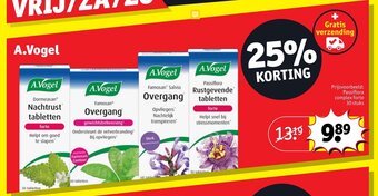 Kruidvat A.Vogel, Prijsvoorbeeld: Passiflora complex forte 30 stuks aanbieding