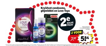 Kruidvat Kruidvat condooms, glijmiddel en Love Toys aanbieding