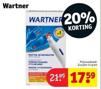 Kruidvat Wartner, Prijsvoorbeeld: Zuurpen 14 gram aanbieding