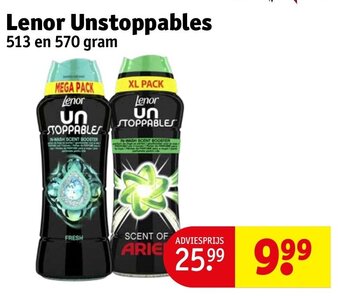 Kruidvat Lenor Unstoppables 513 en 570 gram aanbieding
