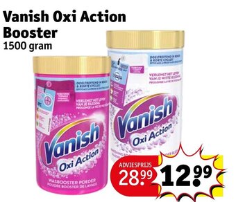 Kruidvat Vanish Oxi Action Booster 1500 gram aanbieding