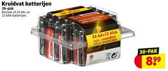 Kruidvat Kruidvat batterijen 36-pak aanbieding