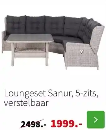 Intratuin Loungeset Sanur aanbieding