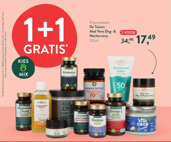 Holland & Barrett De Tuinen Aloë Vera Dag- & Nachtcrème 120ml aanbieding