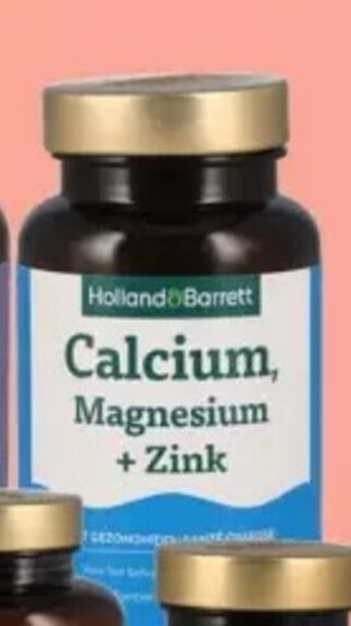 Holland & Barrett Calcium, Magnesium + Zink aanbieding