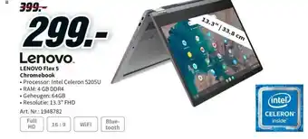 MediaMarkt Lenovo Flex 5 Chromebook 13.3" aanbieding