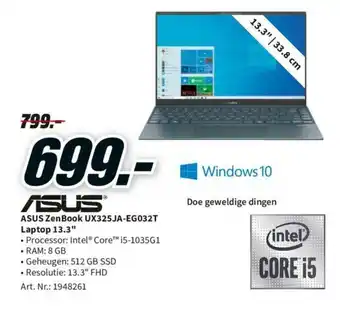 Asus ZenBook UX325JA-EGO32T Laptop 13.3"