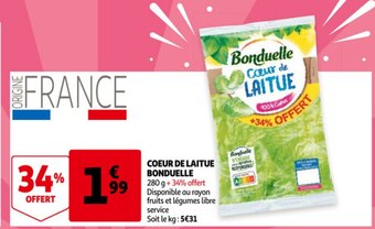 Auchan Coeur De Laitue Bonduelle aanbieding