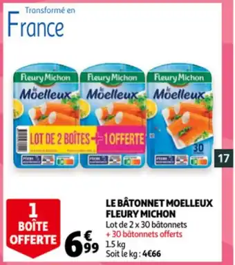 Auchan Le Bâtonnet Moelleux Fleury Michon aanbieding