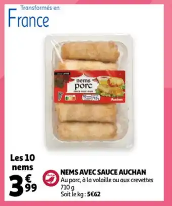 Nems Avec Sauce Auchan