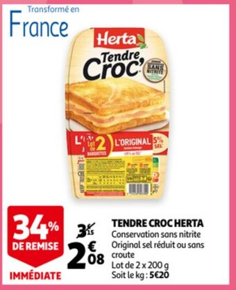 Auchan Tendre Croc Herta aanbieding