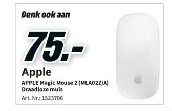 Apple Magic Mouse 2 (MLA02Z/A) Draadloze muis