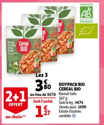 Auchan Doypack Bio Cereal Bio aanbieding