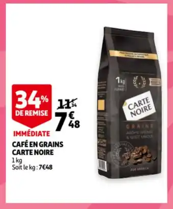 Auchan Café En Grains Carte Noire aanbieding