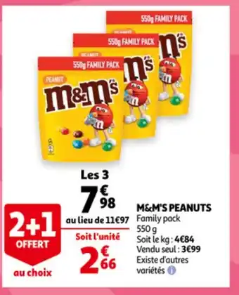 Auchan M&M's Peanuts aanbieding