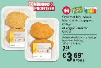 Delhaize Croc met kip aanbieding