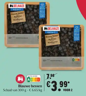 Delhaize Blauwe bessen 300g aanbieding
