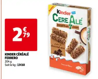 Auchan Kinder Céréalé Ferrero aanbieding