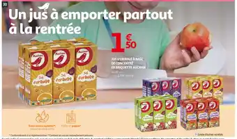 Auchan Jus D'Orange À Base De Concentré en Briquette Auchan aanbieding