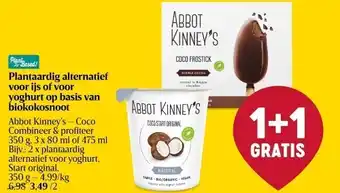 Delhaize Plantaardig alternatief voor ijs of voor yoghurt op basis van biokokosnoot aanbieding