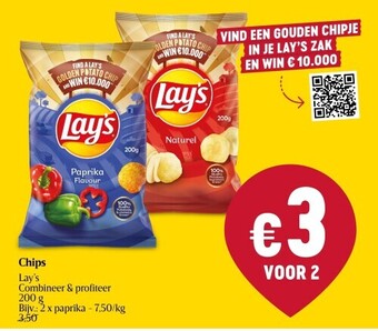 Delhaize Chips lay’s aanbieding