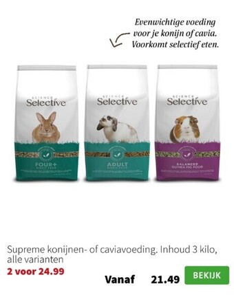 Intratuin Supreme konijnen- of caviavoeding aanbieding