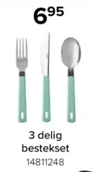 3 delig bestekset