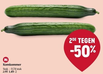 Delhaize Komkommer aanbieding
