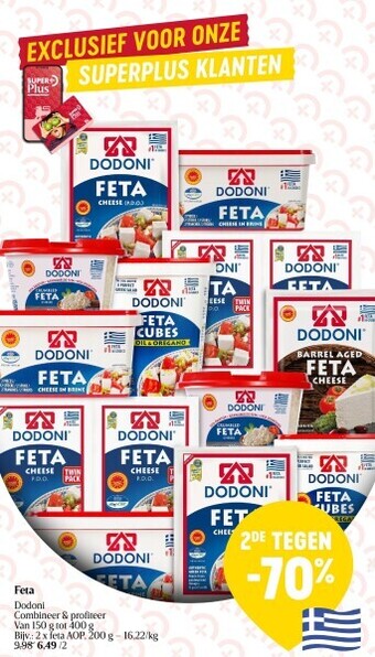 Delhaize Feta dodoni aanbieding