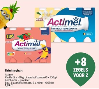 Delhaize Drinkyoghurt actimel aanbieding