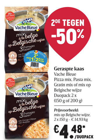 Delhaize Geraspte kaas aanbieding