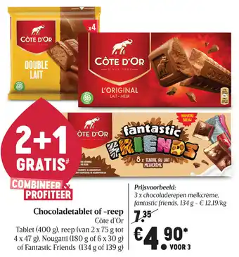 Delhaize Chocoladetablet of -reep Cote d'Or aanbieding