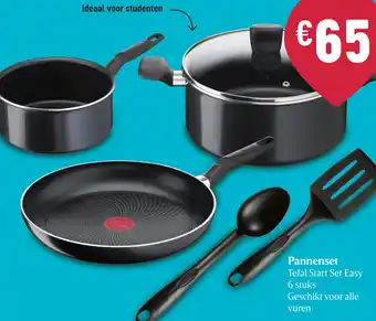 Delhaize Pannenset Tefal Start Set Easy aanbieding
