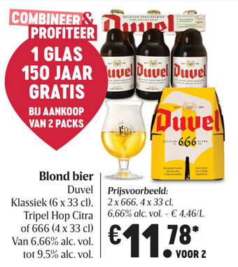 Delhaize Blond bier Duvel aanbieding