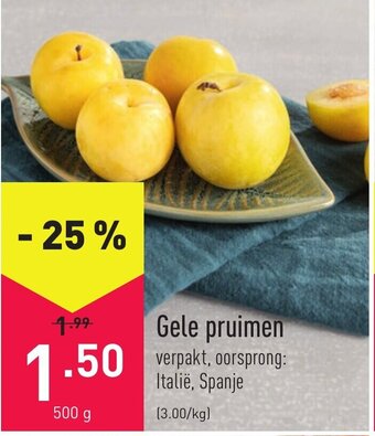 ALDI Gele pruimen 500g aanbieding