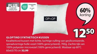 Jysk GLOPTIND SYNTHETISCH KUSSEN aanbieding