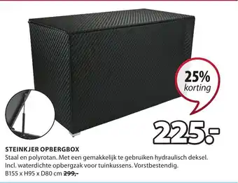 Jysk STEINKJER OPBERGBOX, B155 x H95 x D80 cm aanbieding
