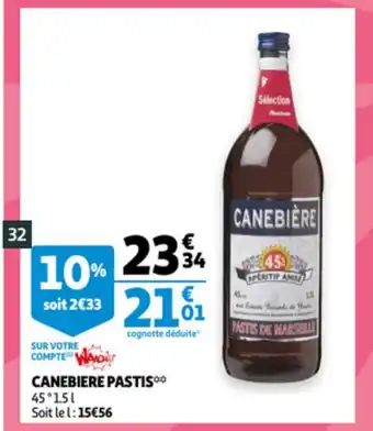 Auchan Canebiere Pastis aanbieding
