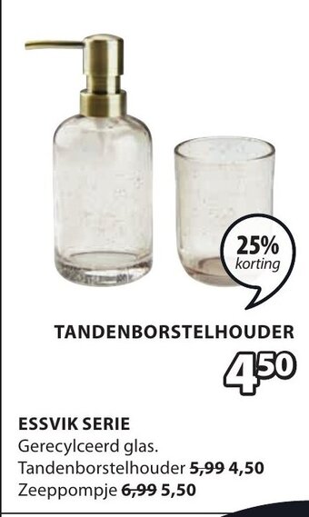 Jysk TANDENBORSTELHOUDER aanbieding