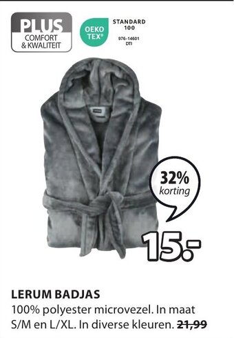Jysk LERUM BADJAS aanbieding