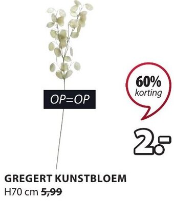 Jysk GREGERT KUNSTBLOEM H70 cm aanbieding