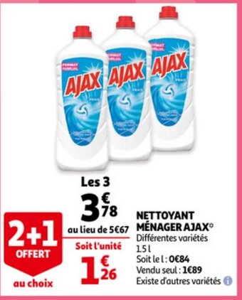 Nettoyant Ménager Ajax