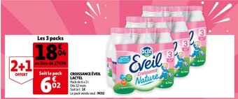Auchan Croissance Éveil Lactel aanbieding