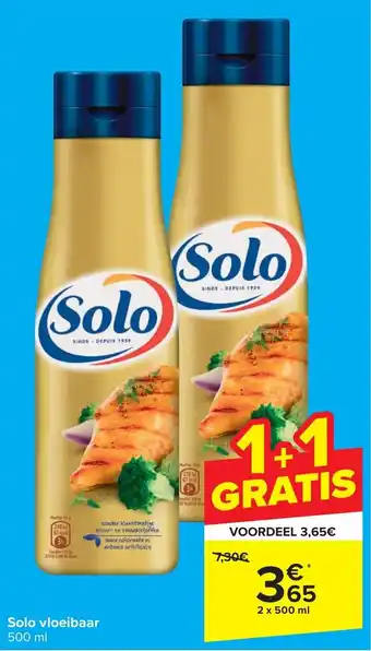 Carrefour Solo vloeibaar 500 ml aanbieding