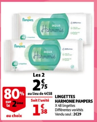 Lingettes Harmonie Pampers