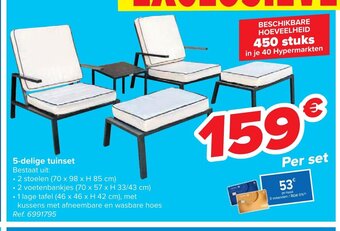 Carrefour 5-delige tuinset aanbieding